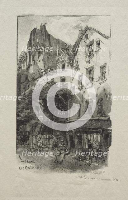 Rue Galande. Creator: Auguste Louis Lepère (French, 1849-1918).