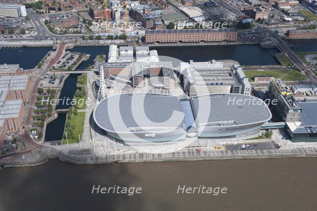 Liverpool Echo Arena and Wapping Dock, Liverpool, 2015. Creator: Historic England.