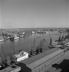 The harbour of Gothenburg, Sweden, 1960. Artist: Torkel Lindeberg