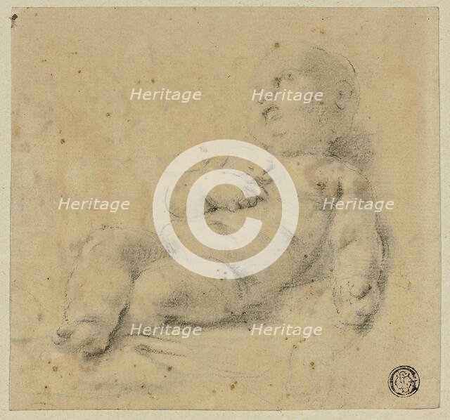 Sleeping Christ Child Holding Cross, n.d. Creator: Carlo Cignani.