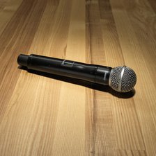 Cordless microphone used by Rakim to record The 18th Letter, 1997. Creator: Shure.