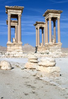 The Tetrapylon, Palmyra, Syria. 