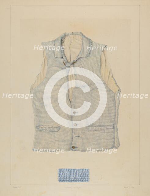 Vest, 1935/1942. Creator: Frank J Mace.