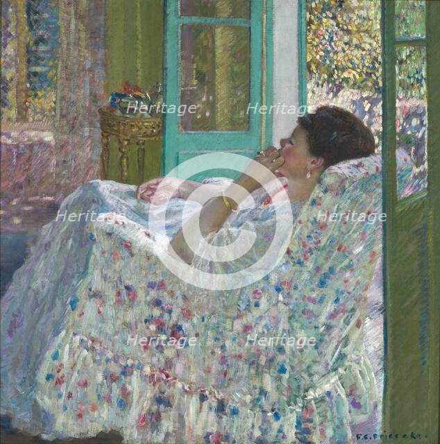 Afternoon - Yellow Room, 1910. Creator: Frederick Carl Frieseke.