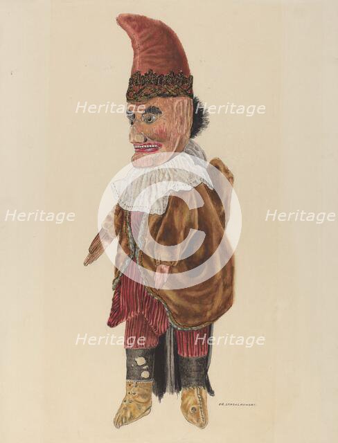 Puppet: "Punch", c. 1937. Creator: Edward Strzalkowski.