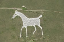 Alton Barnes White Horse hill figure, Wiltshire, 2015. Creator: Historic England.