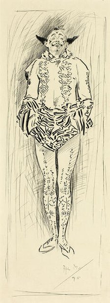 Pierrot, 1895. Creator: Philip William May.