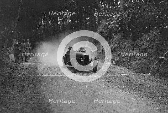 Amilcar taking part in a motoring trial, c1930s. Artist: Bill Brunell.