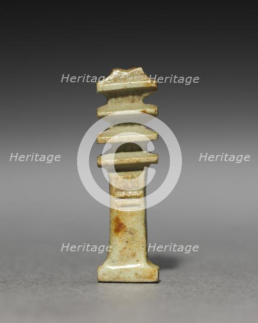 Pair of Djed-Pillar Amulets, 380-30 BC. Creator: Unknown.