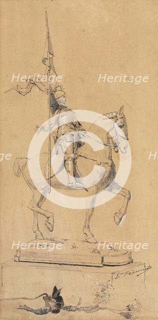 Joan of Arc on Horseback, c. 1889-1899. Creator: Emmanuel Fremiet (French, 1824-1910).