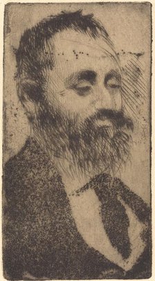 Alphonse Hirsch, 1875. Creator: Edgar Degas.
