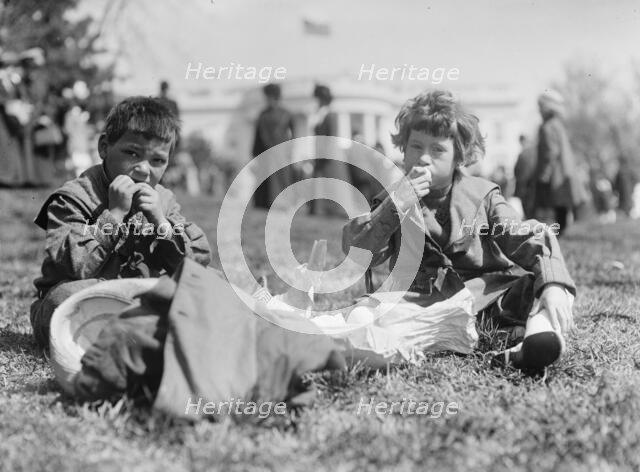 Easter Egg Rolling, White House, 1911. Creator: Harris & Ewing.