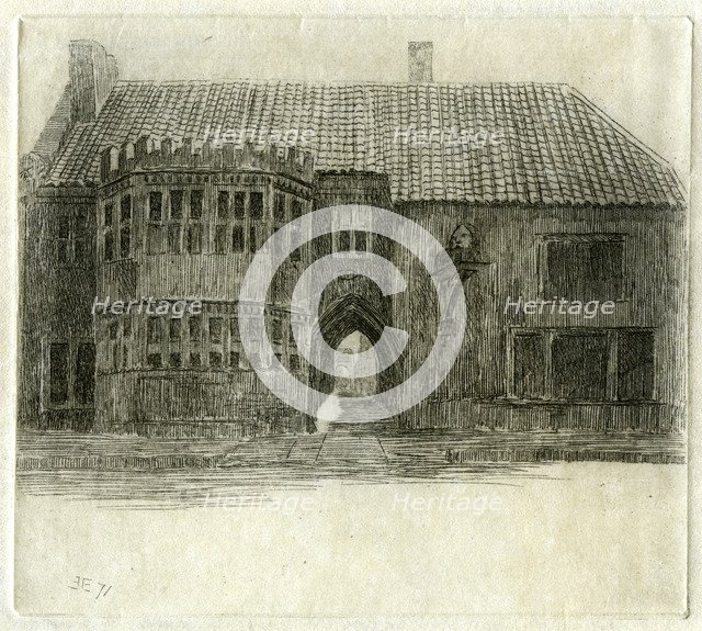 The Red Lion Inn, Glastonbury, Somerset, 1881. Artist: Edwin Edwards