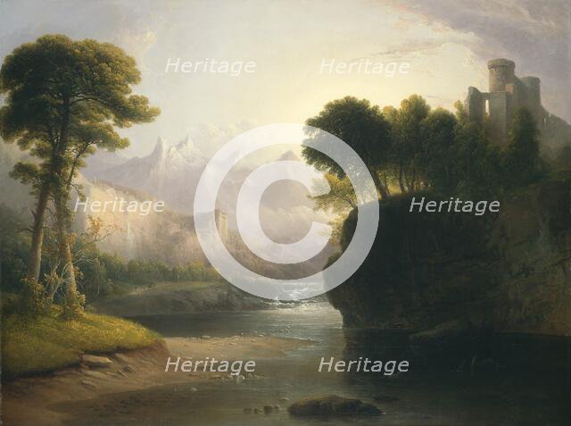 Fanciful Landscape, 1834. Creator: Thomas Doughty.