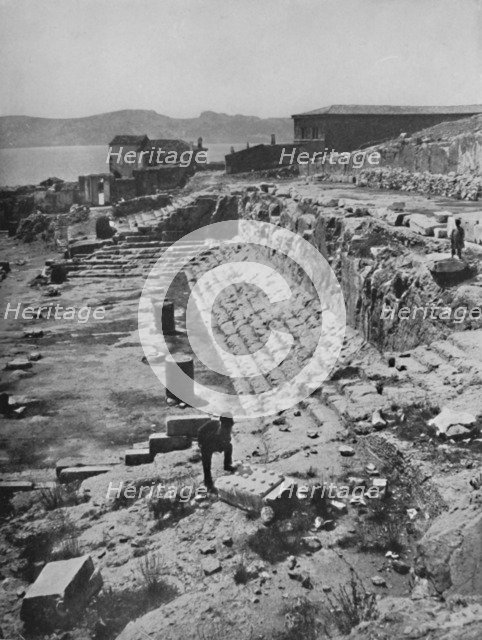 'Ruins of the Great Temple of the Mysteries at Eleusis', 1913. Artist: Unknown.