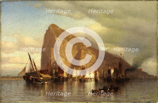 Clearing Storm at Gibraltar, ca. 1860. Creator: Samuel Colman.