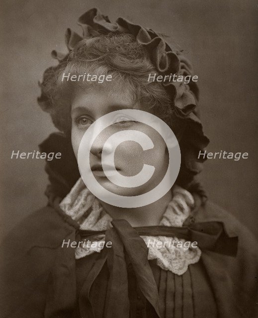 British actress Mary Rorke in 'The Harbour Lights', 1886. Artist: Barraud