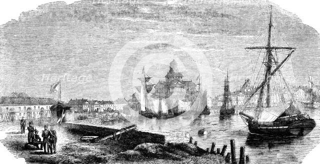 'The Harbour of Helsingfors', 1854. Creator: Unknown.