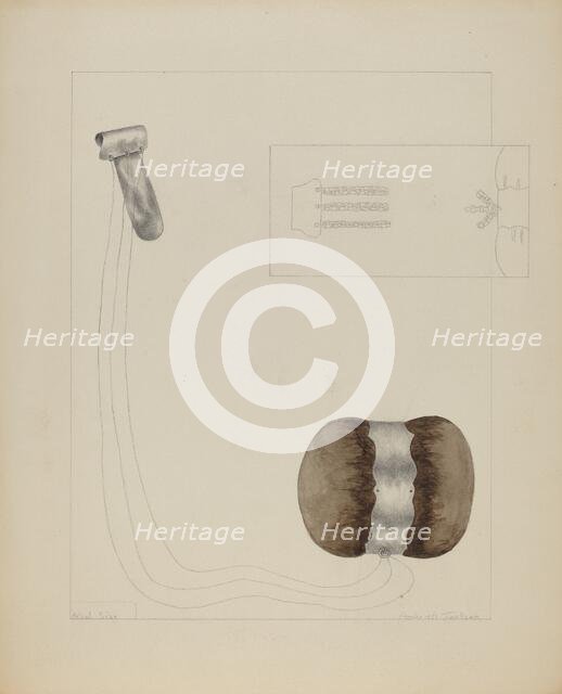 Pinball and Chain, c. 1936. Creator: Frederick Jackson.