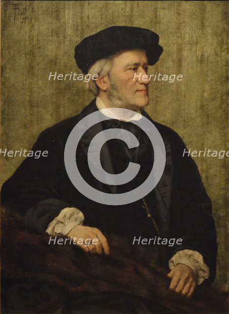 Portrait of the composer Richard Wagner (1813-1883), 1883.