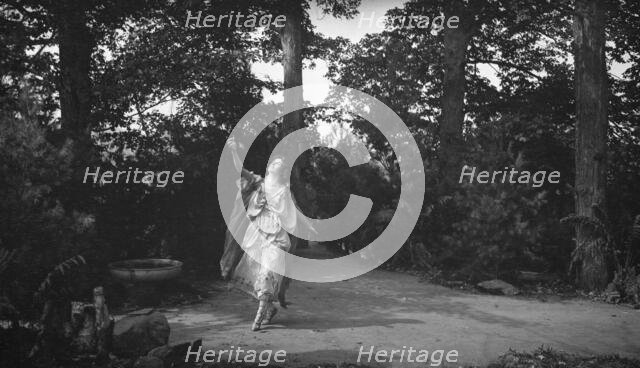 Scene from the play Sanctuary, A Bird Masque, by Percy MacKaye, in rehearsal for first..., 1913 Sept Creator: Arnold Genthe.