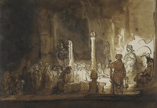 Worshippers Before the High Priest in the Temple. Creator: Salomon Koninck.