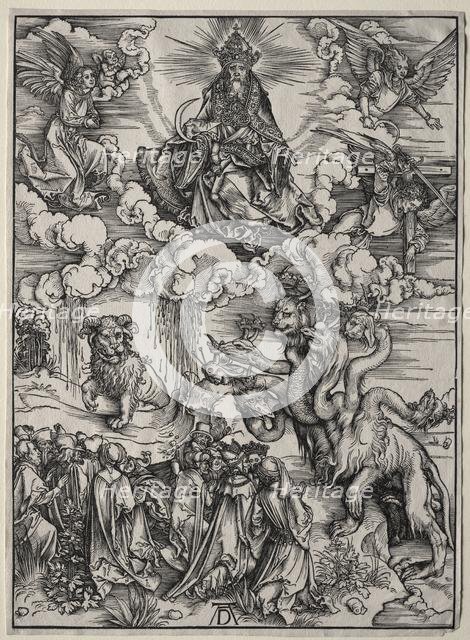 The Beast with Seven Heads and the Beast with Lamb's Horns. Creator: Albrecht Dürer (German, 1471-1528).