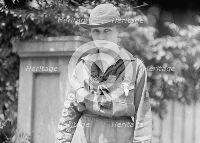Girl Scouts - Elenore Putzski, 1917. Creator: Harris & Ewing.
