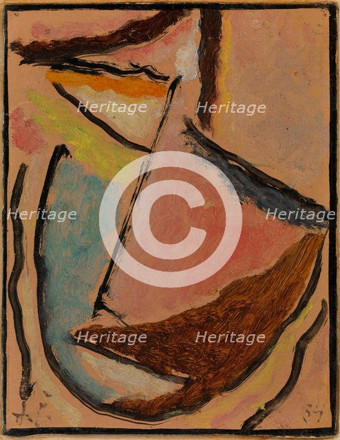 Meditation (Small Abstract Head), 1934. Artist: Javlensky, Alexei, von (1864-1941)