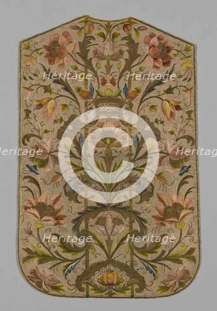 Chasuble (Back), Italy, 1701/25. Creator: Unknown.