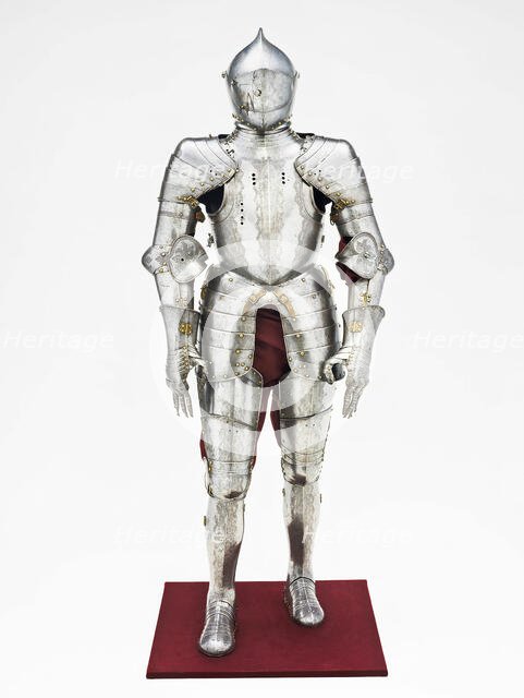 Armor for Field and Tournament, Augsburg, c. 1540/60 with later etching. Creator: Jörg T. Sorg, the Younger.
