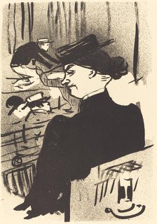 A Spectator (Une spectatrice), 1893. Creator: Henri de Toulouse-Lautrec.