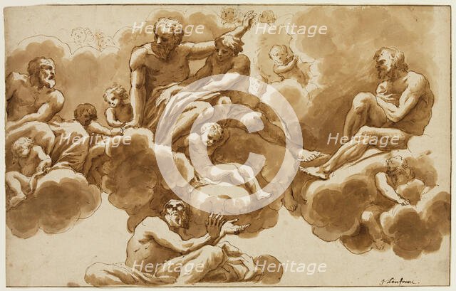 Saint John the Evangelist and Part of His Vision, c.between 1647 and 1649. Creator: Nicolas Loir.