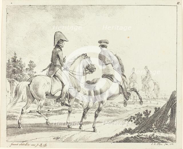 Erlangen Students on Horseback, 1811. Creator: Johann Adam Klein.
