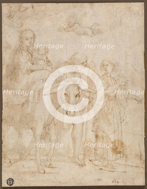Flight into Egypt, n.d. Creator: Giovanni Baglione.