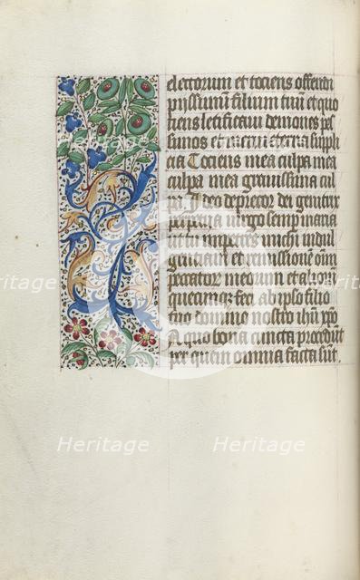 Book of Hours (Use of Rouen): fol. 25v, c. 1470. Creator: Master of the Geneva Latini (French, active Rouen, 1460-80).