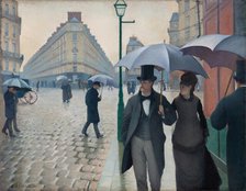 Paris Street; Rainy Day, 1877. Creator: Gustave Caillebotte.