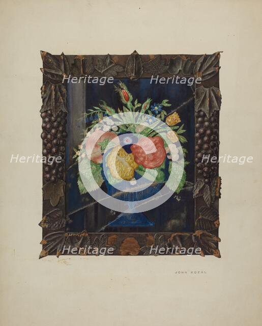 Tin Foil Still Life and Frame, c. 1941. Creator:  John Koehl.