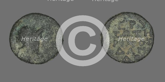 Coin Depicting the Goddess Athena, 300-200 BCE. Creator: Unknown.