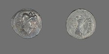 Denarius (Coin) Depicting the Dioscuri, 49 BCE. Creator: Unknown.