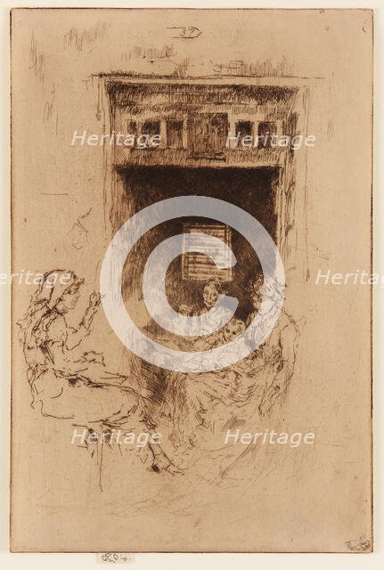 Bead Stringers, 1879-1880. Creator: James Abbott McNeill Whistler.