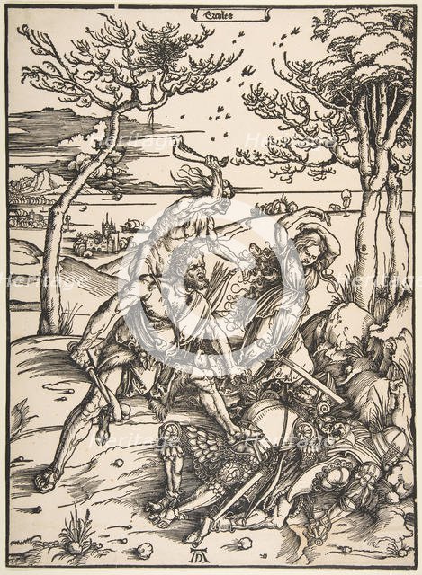 Hercules and Cacus.n.d. Creator: Albrecht Durer.