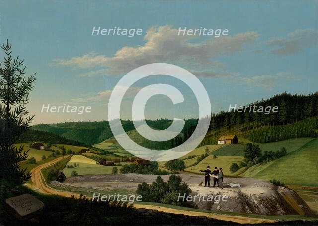 View of the Rochus Tunnel in Rudnany, c1815. Creator: Jozef Czauczik.