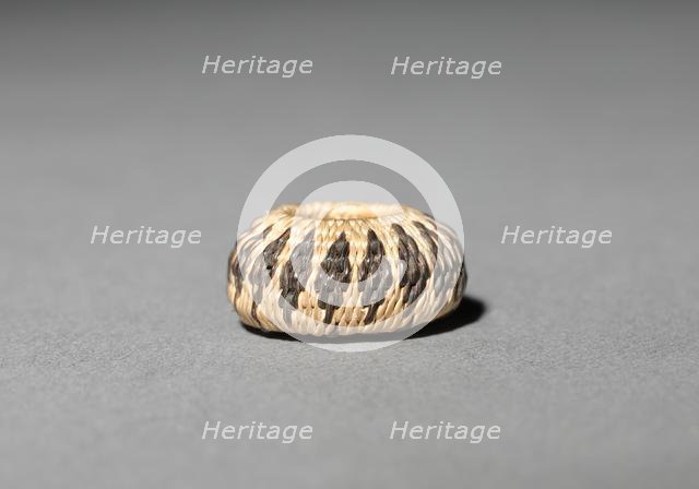 Miniature Round Basket, late 1800s-early 1900s. Creator: Unknown.