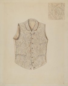 Vest, c. 1936. Creator: Lillian Causey.