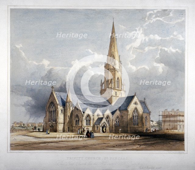 Holy Trinity Church, Hartland Road, Hampstead, London, 1850.       Artist: George Hawkins
