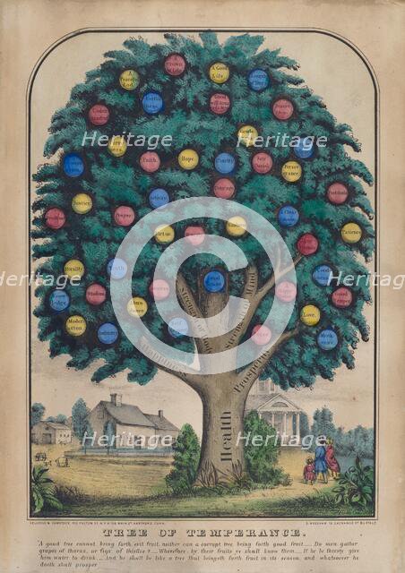 Tree of Temperance, 1848. Creator: Unknown.