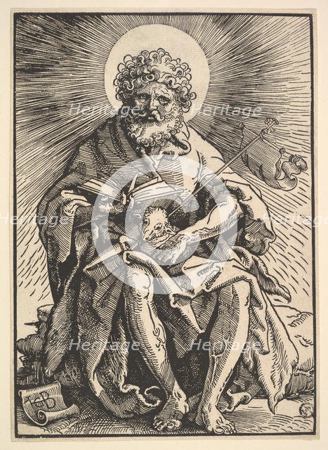 St. John the Baptist Holding the Lamb, ca. 1517. Creator: Hans Baldung.