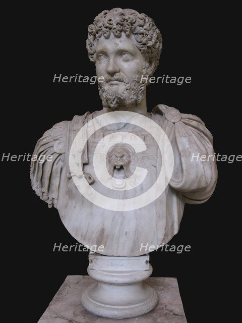 Bust of Septimius Severus, 3rd cen. AD. Artist: Art of Ancient Rome, Classical sculpture  