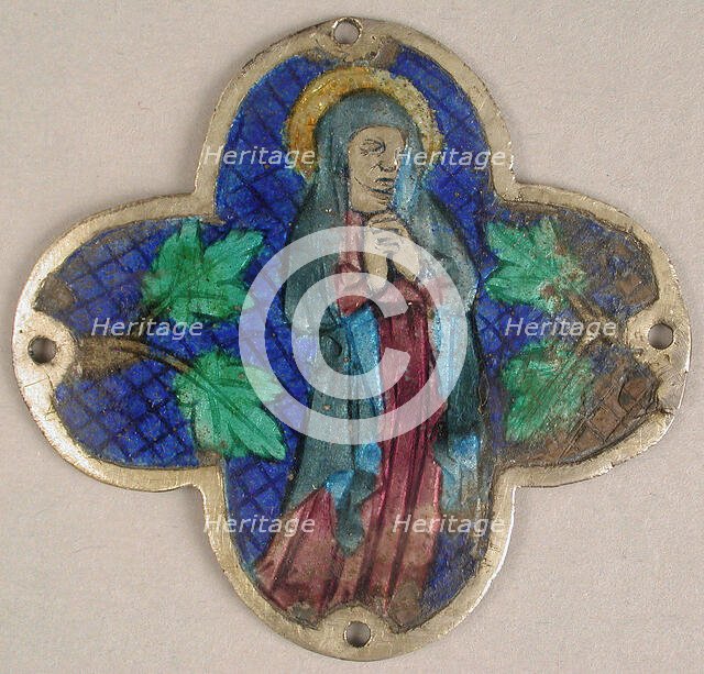 Plaque with the Virgin in Mourning, Catalan, 14th century. Creator: Unknown.